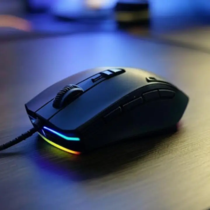 Zaawansowana mysz gamingowa z dynamicznym, kolorowym podświetleniem