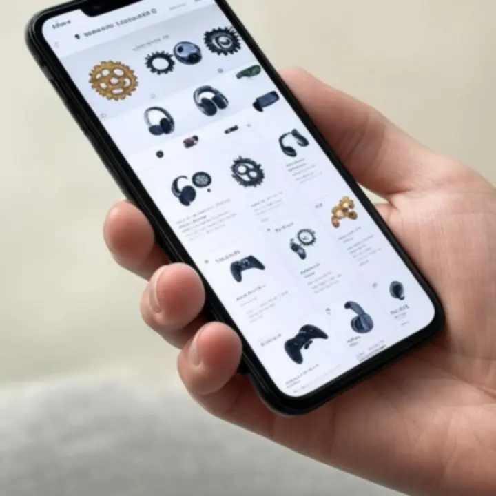 Sklep Gamer Supply Line wyświetlony na ekranie smartfona.