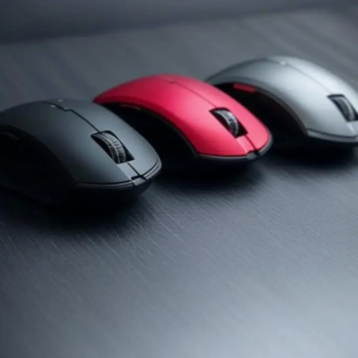 Zestaw najpopularniejszych myszy gamingowych na biurku gracza